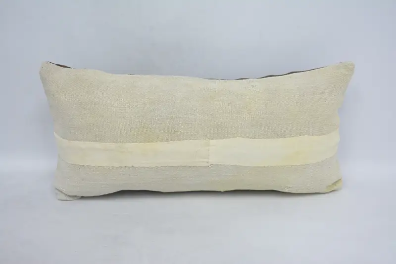 12x24 Beige Cushion Case, Pillow, Home Decor Pillow, Throw Kilim Pillow, Boho Pillow, Bright Pillow Case, Muted Pillow Case - 1