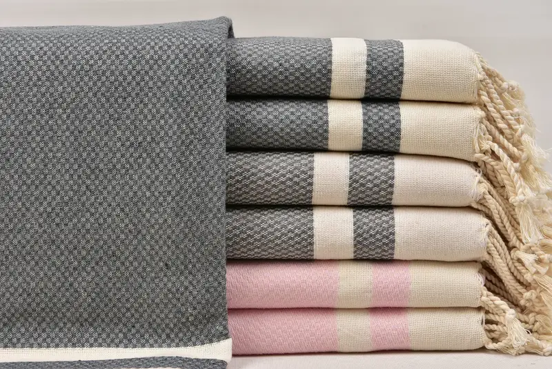 Wedding Gift, Turkish hand towel, Turkish Bath Towel Set, 70x40 Cotton Striped Towel, Fouta towel, Large Beach Towel Personalized, Bachelor Gift - 1