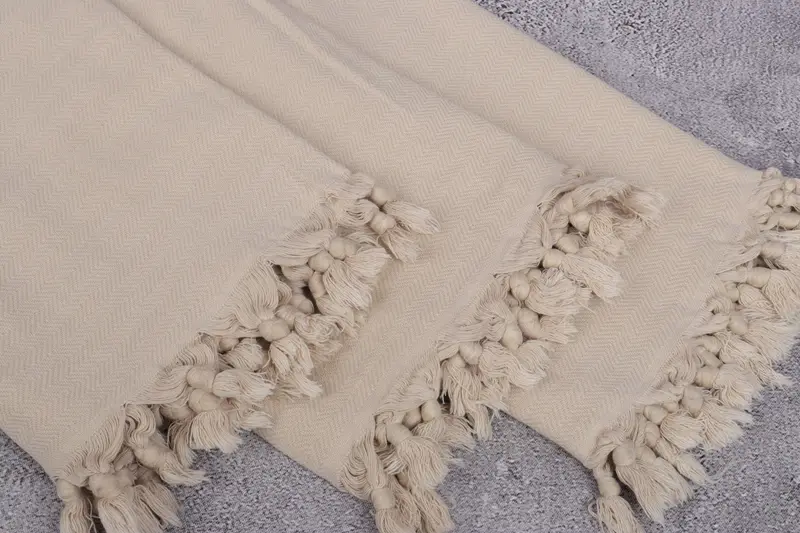 Personalized Gift For Her, Cotton towel, Pool Towels, 64x40 Cotton Herringbone Towel, Wedding Gift, Turkish fouta towel for outdoor use, Beach towel - 5