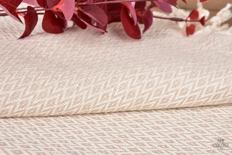 Valentines Gift, 70x40 Cotton Diamond Towel, Yoga Towel, Personalized Home Gift Wedding, Monogram Turkish Towel, Wedding Gifts Towel, Thin towel - 6