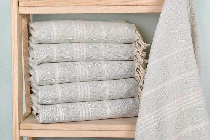 Bridal Shower Favors, Embroidery Towel, 68x40 Cotton Striped Towel, Wedding Gift, Custom Wedding Gifts, Gift For The Home Decor, Bachelorette Favor - 2
