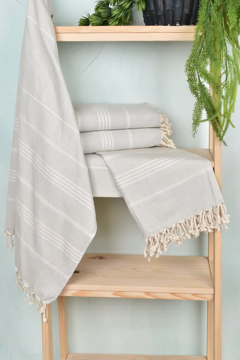 Bridal Shower Favors, Embroidery Towel, 68x40 Cotton Striped Towel, Wedding Gift, Custom Wedding Gifts, Gift For The Home Decor, Bachelorette Favor - 6