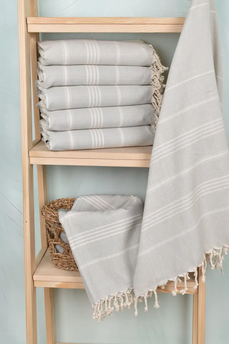 Bridal Shower Favors, Embroidery Towel, 68x40 Cotton Striped Towel, Wedding Gift, Custom Wedding Gifts, Gift For The Home Decor, Bachelorette Favor - 3