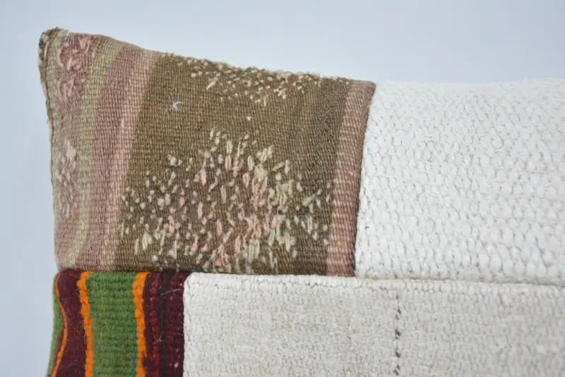 Tapestry Pillow Cover, Turkish Kilim Pillow, Interior Designer Pillow, Kilim Pillow Cover, Pillow, 12x24 White Pillow Sham - 2