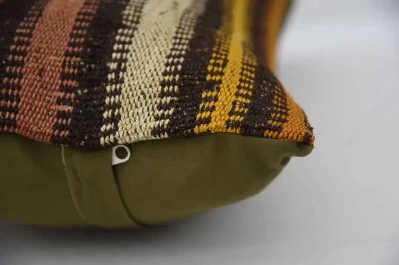 Custom Pillow Cover, Pillow, Bright Pillow Sham, 12x20 Brown Cushion Case, Vintage Kilim Throw Pillow, Kilim Cushion Sham, Home Decor Pillow - 6