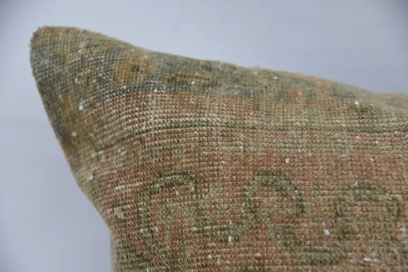 Retro Throw Pillow Case, 32x32 Green Cushion Cover, Pillow Cover, Interior Designer Pillow, Boho Pillow Sham Cover, Kilim Pillow Cover - 2