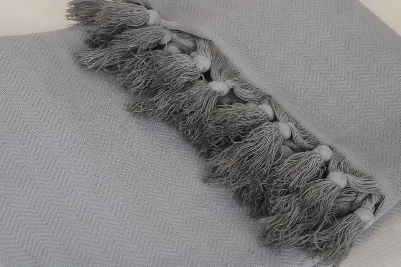 Sand-free towel, 64x40 Cotton Herringbone Towel, Bride Gift, Embroidery Towel, Bath towel, Luxury towel, Organic cotton Turkish peshtemal towel - 4