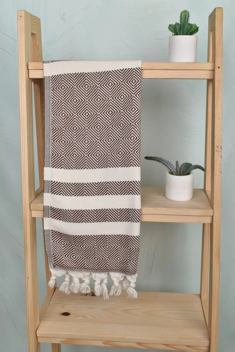 Kitchen Towel, Bathroom Towels, 32x20 Cotton Diamond Towel, Personalized Gift, Bridesmaid Towel, Boyfriend Christmas Gift, Beach Theme Wedding Gift - 8