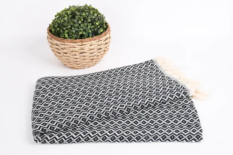 70x40 Cotton Diamond Towel, Gift Towel, Absorbent Turkish towel, Hammam towel, Home Decor Gifts, Traditional Turkish peshtemal for hammam - 4