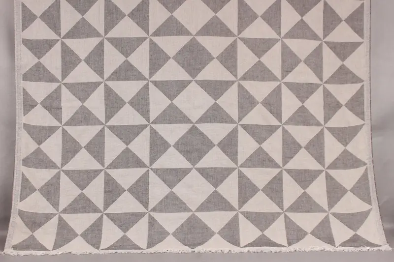 Geometric Towel Brown Organic Cotton, 40x71 Inches, Multi-purpose