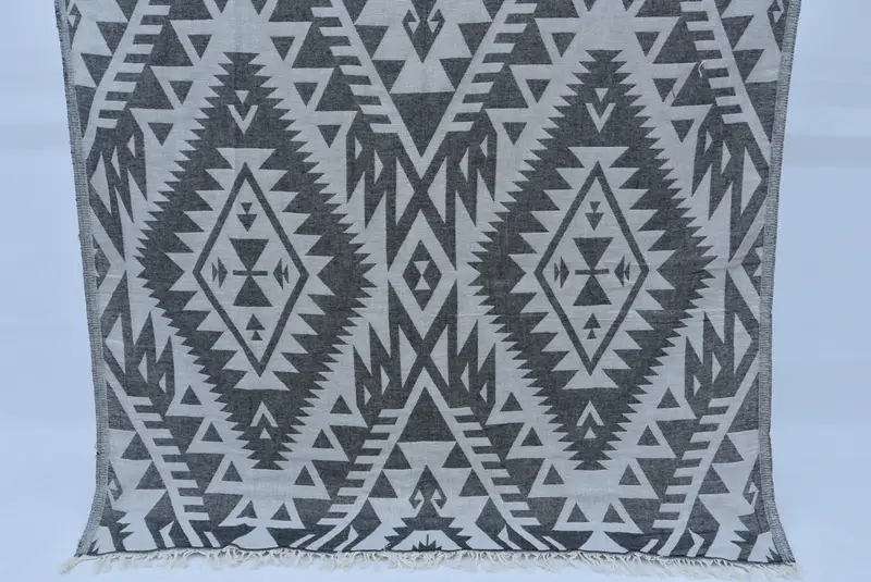 Bachelorette Towel, Bridal Party Gifts, Fouta towel, Sand-resistant towel, Turkish Towel Beach, 76x40 Cotton Geometric Towel, Beach Size Towel - 1
