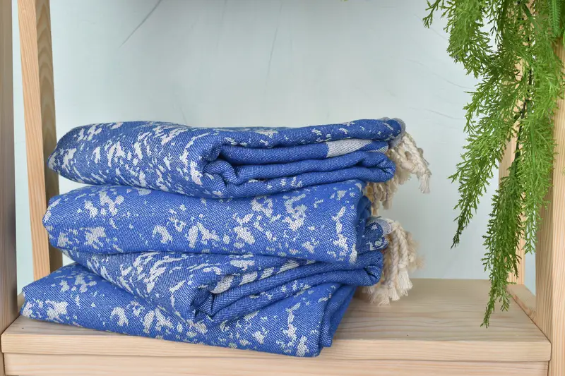 Spa Towel, Bachelorette Party Gifts, Baby Boy Gift, Housewarming Gift, Bridesmaid Gifts, Friends Beach Towel, 70x40 Cotton Carretta Patterned Towel - 8
