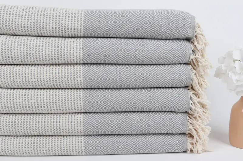 Turkish Towel Beach, Custom Beach Towels, Bridesmaid Gift Towel, Gym Towel, Welcome Wedding Gift, 70x40 Cotton Chevron Towel, Lightweight towel - 3