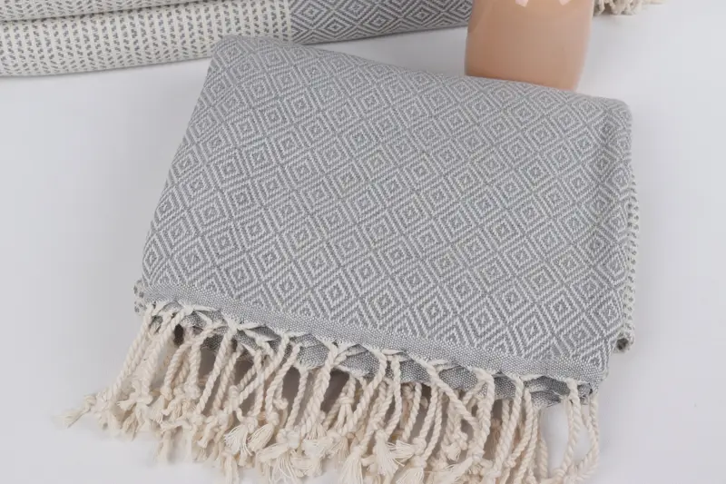 Turkish Towel Beach, Custom Beach Towels, Bridesmaid Gift Towel, Gym Towel, Welcome Wedding Gift, 70x40 Cotton Chevron Towel, Lightweight towel - 5