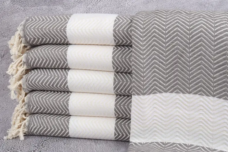 Personalized Turkish Towel, Best Friend Wedding Gift, Birthday Gift, Spa Towel, Bachelorette Gifts, Home Decor Gifts, 70x40 Cotton Zig zag Towel - 1