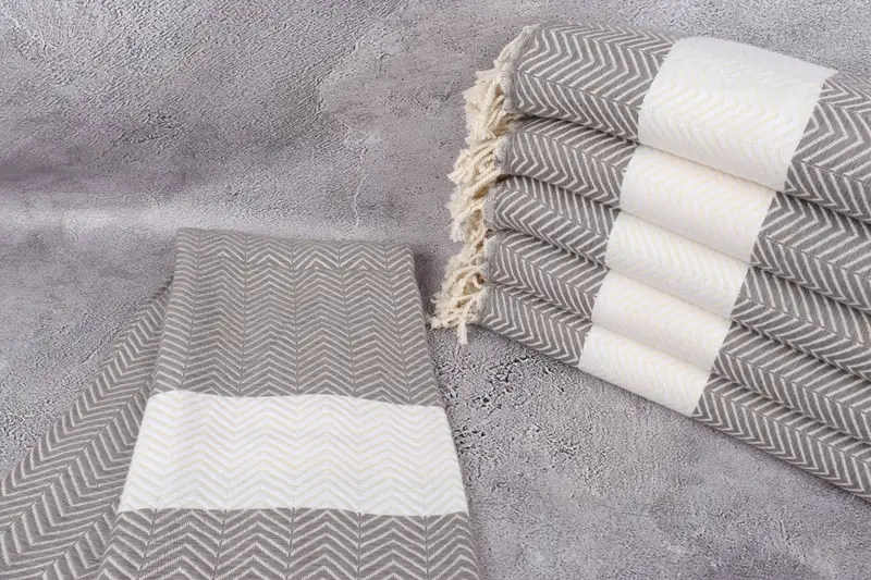 Personalized Turkish Towel, Best Friend Wedding Gift, Birthday Gift, Spa Towel, Bachelorette Gifts, Home Decor Gifts, 70x40 Cotton Zig zag Towel - 2
