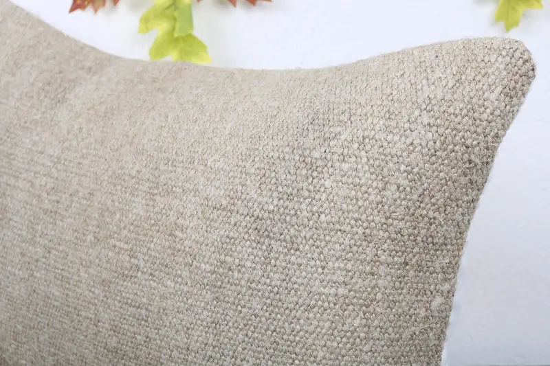 Kilim Cushion Sham, Cushion Case, Pillow for Couch, 16x24 Beige Pillow Cover, Traditional Pillow Sham, Turkish Pillow, Ottoman Cushion Cover - 5