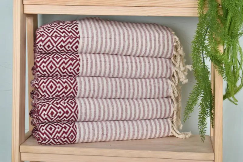 Turkish Towel Bulk, 76x38 Cotton Diamond Towel, Boyfriend Christmas Gift, Monogram Beach Towel, Monogrammed Beach Towel, Large Turkish Towel - 2