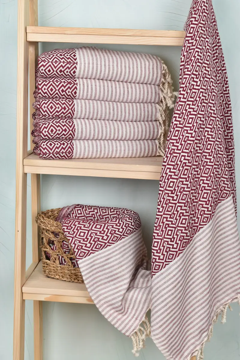 Turkish Towel Bulk, 76x38 Cotton Diamond Towel, Boyfriend Christmas Gift, Monogram Beach Towel, Monogrammed Beach Towel, Large Turkish Towel - 3