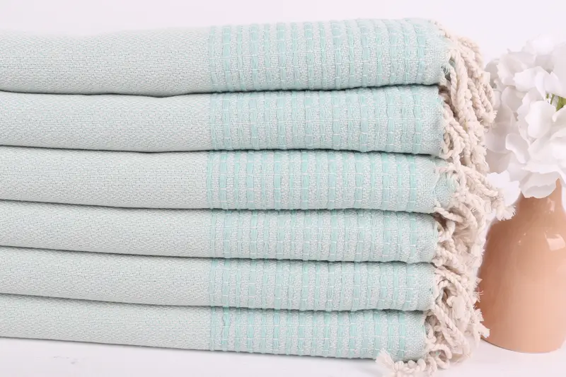 Bridesmaid Favors, Turkish hand towel, Soft towel, Spa Towel, 70x36 Cotton Striped Towel, Handwoven organic Turkish towel for spa, Hammam towel - 3