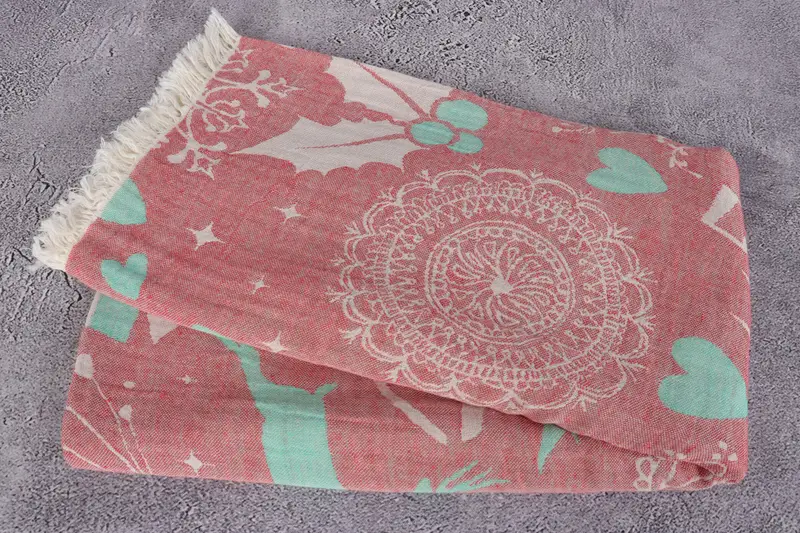 70x40 Cotton Christmas Design, Baby Boy Gift, Turkish Towel USA, Pool Towels, Wedding Towel, Personalized Towel, Organic towel, Deer Pattern Towel - 7