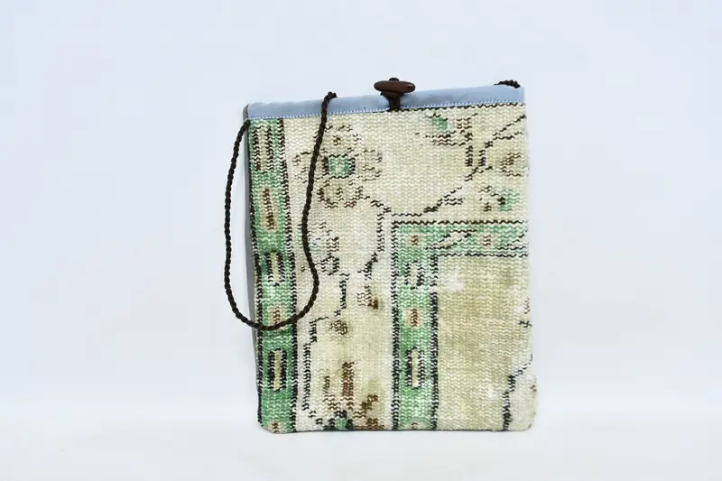 調節可能なストラップキリムバッグ、ウールヴィンテージモチーフクロスボディバッグ