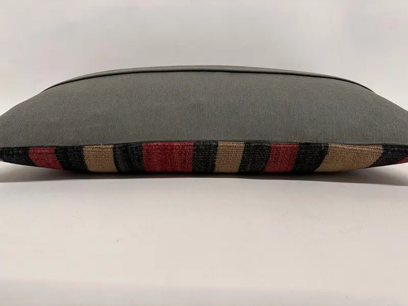 Gift Pillow, Pillow for Couch, Bohemian Cushion Cushion, Antique Pillows, Handwoven Pillow Case, 12x24 Red Cushion Case, Pillow Case - 7