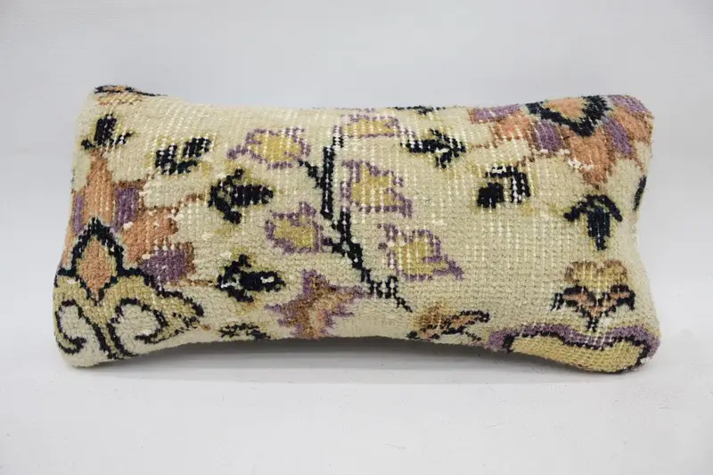 Vintage Beige Southwestern Pillow Sham, Moroccan 8x16 inch Kids Room Pillow - 1