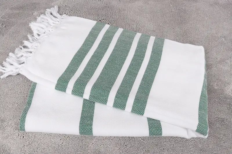 Turkish bath towel, Unique Wedding Gift, 70x40 Cotton Herringbone Towel, Bathroom Towel, Spa Towel, Travel towel, Absorbent towel, Peshtemal Towel - 6