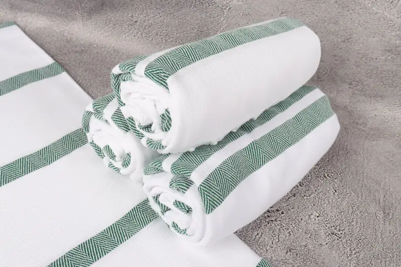 Turkish bath towel, Unique Wedding Gift, 70x40 Cotton Herringbone Towel, Bathroom Towel, Spa Towel, Travel towel, Absorbent towel, Peshtemal Towel - 7