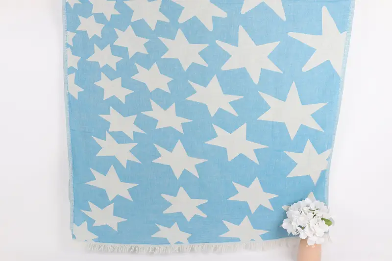Personalized Bridesmaid Gift, 68x36 Cotton Star Design Towel, Embroidery Towels, Personalized Gift, Bachelor Party Favors, Best Friend Gift - 1