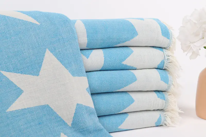 Personalized Bridesmaid Gift, 68x36 Cotton Star Design Towel, Embroidery Towels, Personalized Gift, Bachelor Party Favors, Best Friend Gift - 2