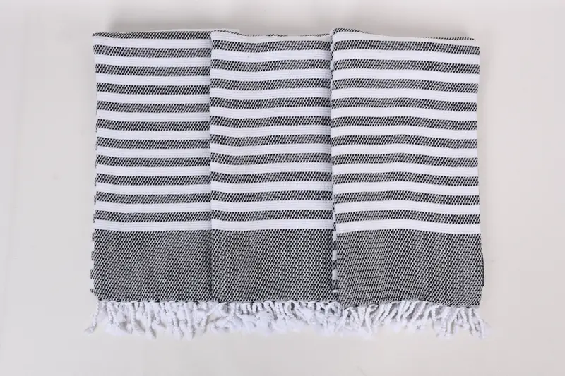 Gift For Bride, Organic Turkish towel, Personalized Wedding Gift, Turkish beach towel, Pool Towels, Organic Cotton Towel, 68x40 Cotton Striped Towel - 7