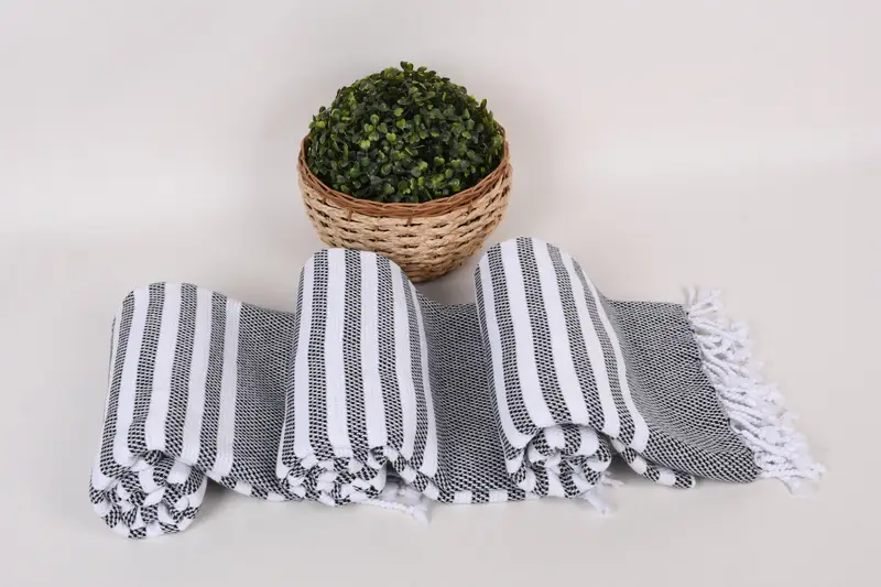 Gift For Bride, Organic Turkish towel, Personalized Wedding Gift, Turkish beach towel, Pool Towels, Organic Cotton Towel, 68x40 Cotton Striped Towel - 8
