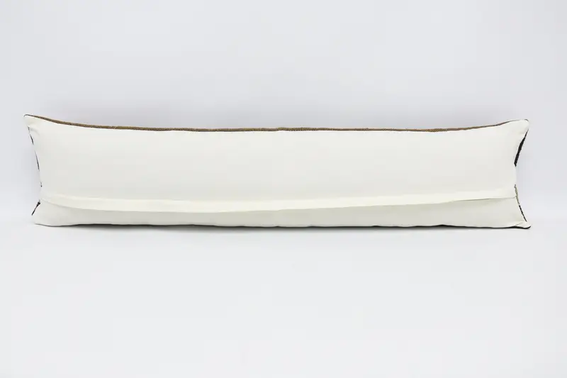 Antique Pillows, Pillow for Sofa, Pillow Cover, Square Throw Cushion, Home Decor Pillow, 12x48 Brown Pillow Cover, Boho Throw Pillow Cover - 6
