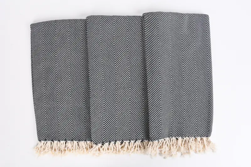 Lightweight Turkish towel, Custom Bath Towel, Memorial Gift, Bridesmaid Gift Towel, 70x40 Cotton Herringbone Towel, Personalized Beach Towel - 7