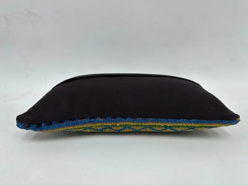 8x16 Blue Pillow, Ethnical Kilim Rug Pillow, Pillow Sham, Wholesale Cushion Cover, Aztec Pillow Cover, Vintage Kilim Pillow, Handmade Kilim Cushion - 7
