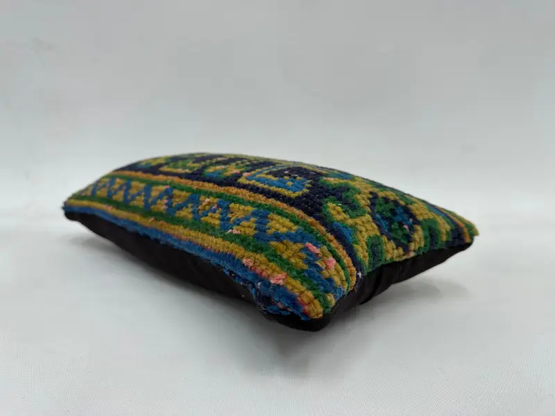 8x16 Blue Pillow, Ethnical Kilim Rug Pillow, Pillow Sham, Wholesale Cushion Cover, Aztec Pillow Cover, Vintage Kilim Pillow, Handmade Kilim Cushion - 6