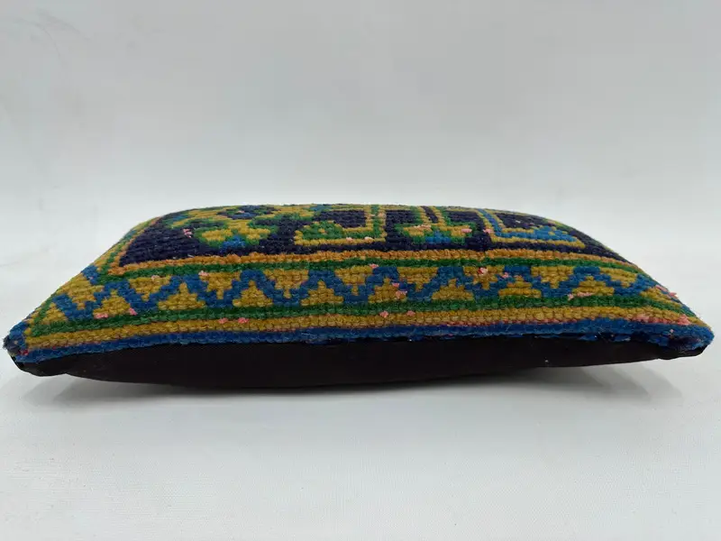 8x16 Blue Pillow, Ethnical Kilim Rug Pillow, Pillow Sham, Wholesale Cushion Cover, Aztec Pillow Cover, Vintage Kilim Pillow, Handmade Kilim Cushion - 5