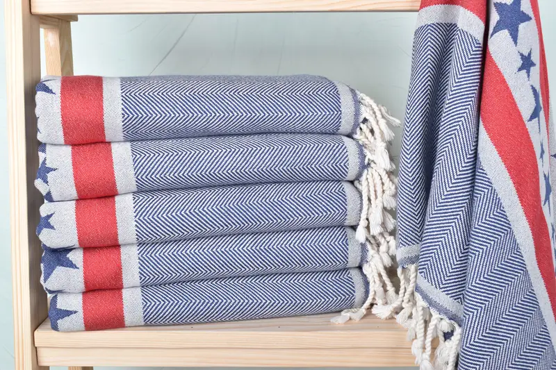 Handmade Gift, Thin and lightweight Turkish peshtemal, Wedding Favors, Yoga Towel, 68x36 Cotton Striped Towel, Lightweight towel, Gift Boxes Towel - 2