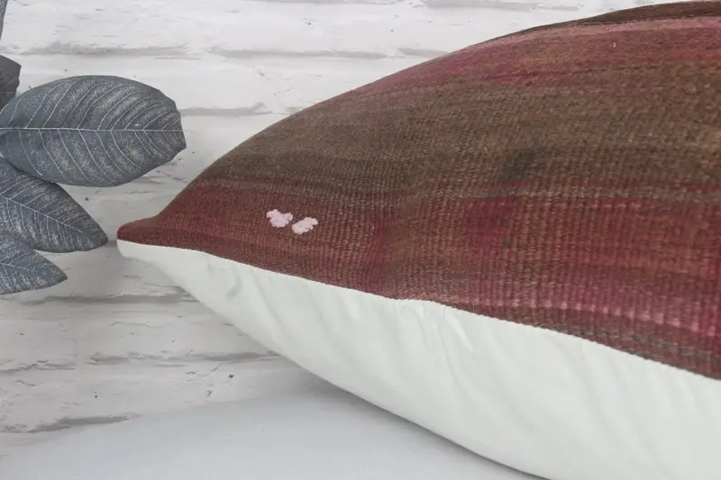 Vintage Kilim Pillow Cushion, 28x28 Purple Pillow, Vintage Pillow, Pillow, Pet Pillow Case, Boho Pillow, Kilim Pillow, Decorative Pillow - 8