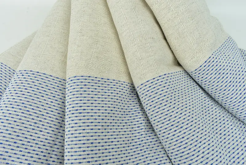 Housewarming Gift, 96x96 Cotton Polka Dot Towel, Woven Throw Blanket, Turkish Beach Blanket, Bridesmaid Gifts, Mother Of The Groom Gift - 5