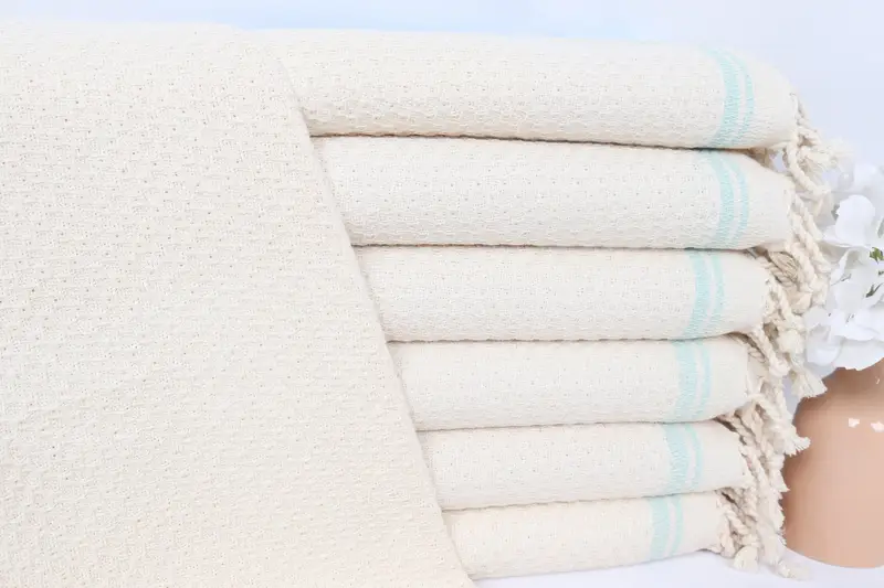 Valentines Day Gift For Him, Turkish Hand Towel, Personalized Kitchen Towel, Home Decor Gifts, 38x18 Cotton Striped Towel, Monogram Kitchen Towel - 1