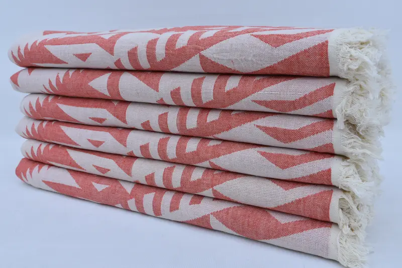 Quick-Dry Beach Towel, 76x40 Cotton Geometric Towel, Spa Towel, Wedding Gift For Bride, Wedding Towel, Organic Turkish towel, Bridal Shower Favors - 4
