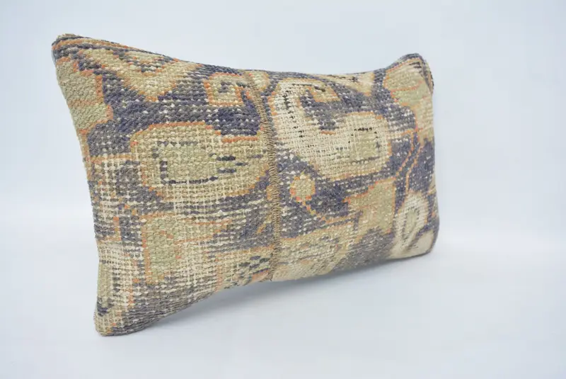 Pillow for Sofa, 12x20 Beige Pillow Cover, Ethnical Kilim Rug Pillow, Pillow for Couch, Designer Throw Cushion Case, Pillow Cover - 3