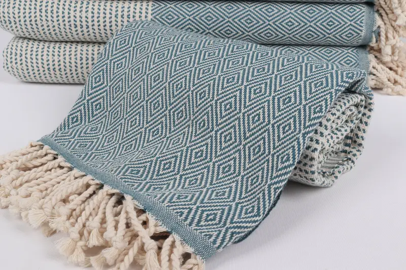 Bachelor Gift, Wedding Gift, Peshtemal Towel, Turkish bath towel, Spa Gift Towel, 70x40 Cotton Chevron Towel, Fringed Turkish towel for poolside - 4