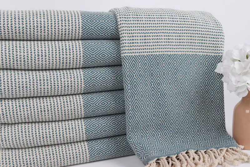 Bachelor Gift, Wedding Gift, Peshtemal Towel, Turkish bath towel, Spa Gift Towel, 70x40 Cotton Chevron Towel, Fringed Turkish towel for poolside - 2