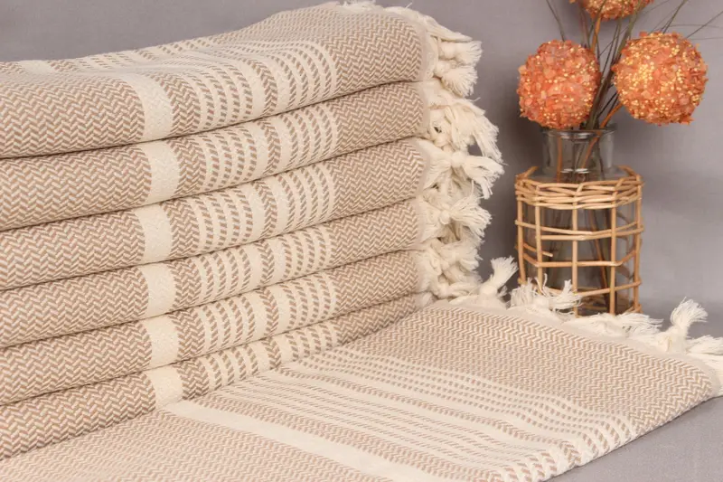 70x40 Cotton Striped Towel, Turkish hand towel, Gift For The Home Decor, Turkish Towel Beach, Luxury towel, Gift Boxes Towel, Custom Bath Towel - 1