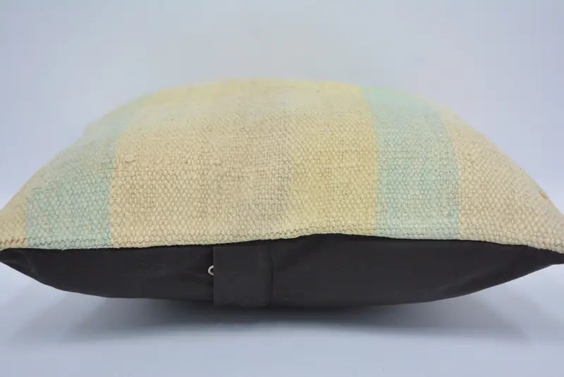 Handmade Embroidered Decorative Pillow, 12x12 Inch Square Pillow - 5