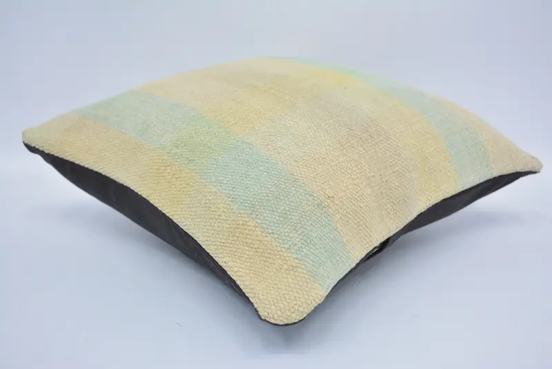 Handmade Embroidered Decorative Pillow, 12x12 Inch Square Pillow - 6